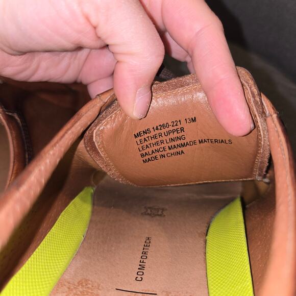 Florsheim Plain Oxford cognac brown sz 13M - Picture 9 of 9